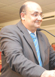 Javier Cabezas, en un acto de 2011.