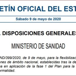 Condiciones para la libertad de circulación, reapertura de terrazas de hostelería y restauración, bibliotecas y lugres de culto