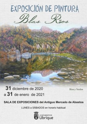 Blas Ríos Gutiérrez expone sus pinturas en el antiguo mercado
