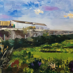 <i>Trigales</i>, obra de Diego Fernández Carrasco, primer premio del LVII Certamen Local de Pintura