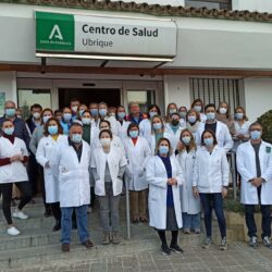 Concentración del personal del Centro de Salud