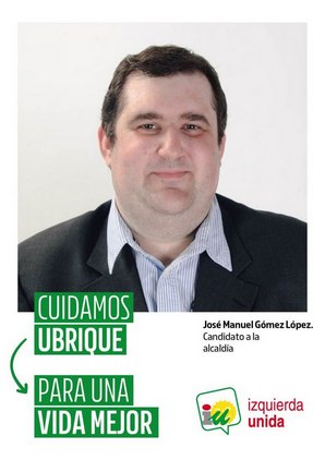 Cartel electoral de Joisé Manuel Gómez.