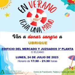 Llamamiento para donar sangre en verano