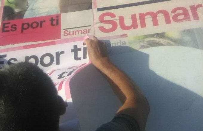 Carteles para Sumar tras el ‘debate vencedor’ de Yolanda Díaz