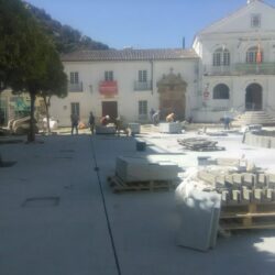 Cuando la República proyectó un nuevo pavimento de la Plaza del Ayuntamiento