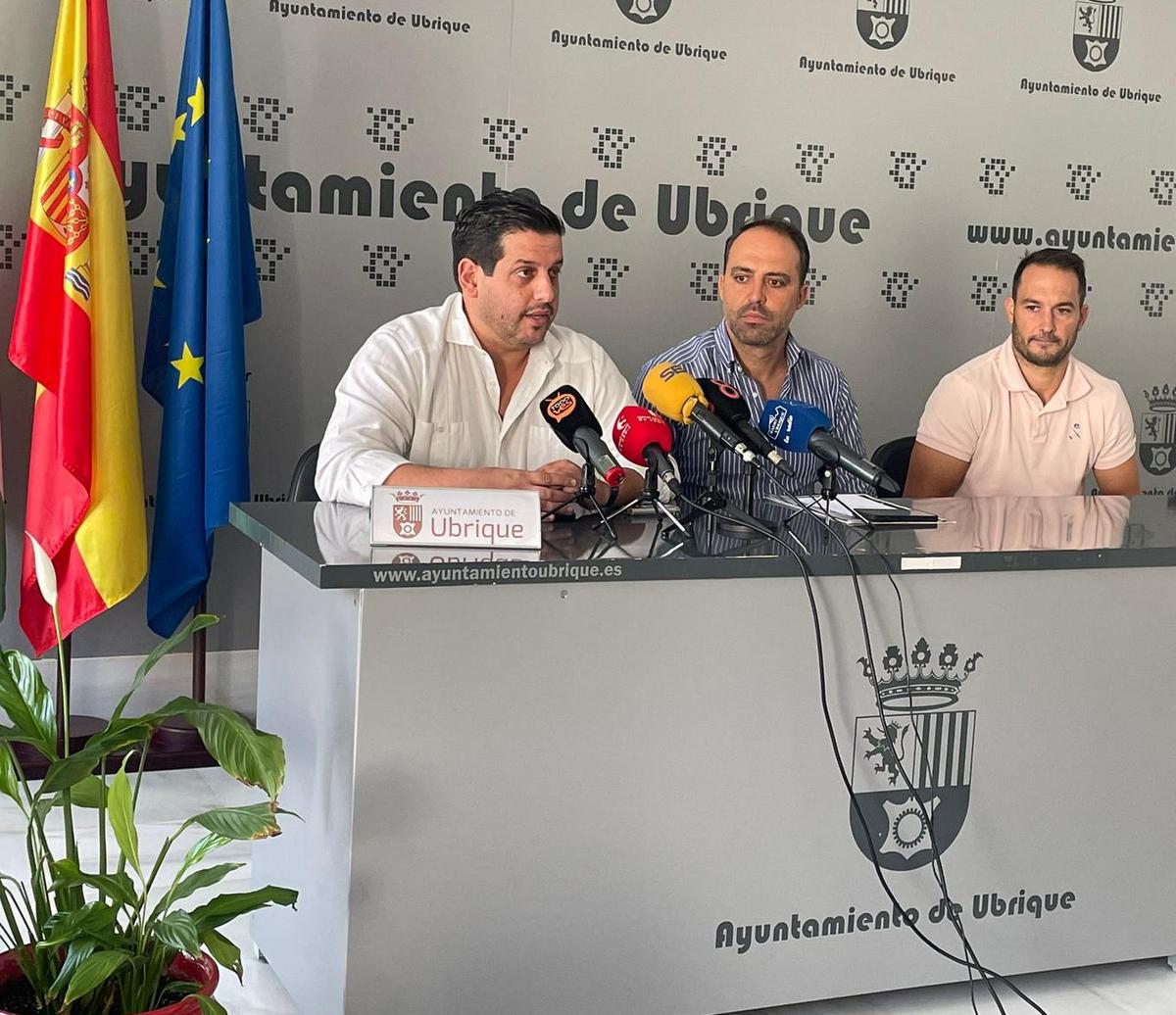 Jorge Vázquez, Marios Casillas y Daniel Domínguez, en rueda de prensa.