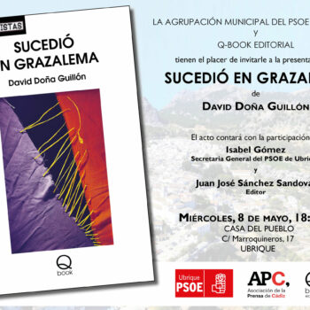David Doña presenta en la Casa del Pueblo de Ubrique su libro <i>Sucedió en Grazalema</i>