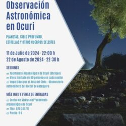Observación astronómica en el yacimiento de Ocuri