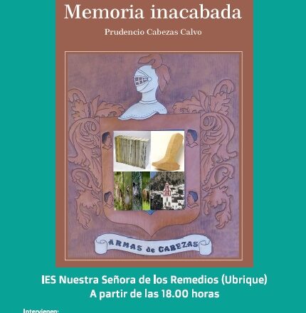 Cita en el IES Los Remedios: presentación del libro <i>Memoria inacabada</i>, de Prudencio Cabezas Calvo