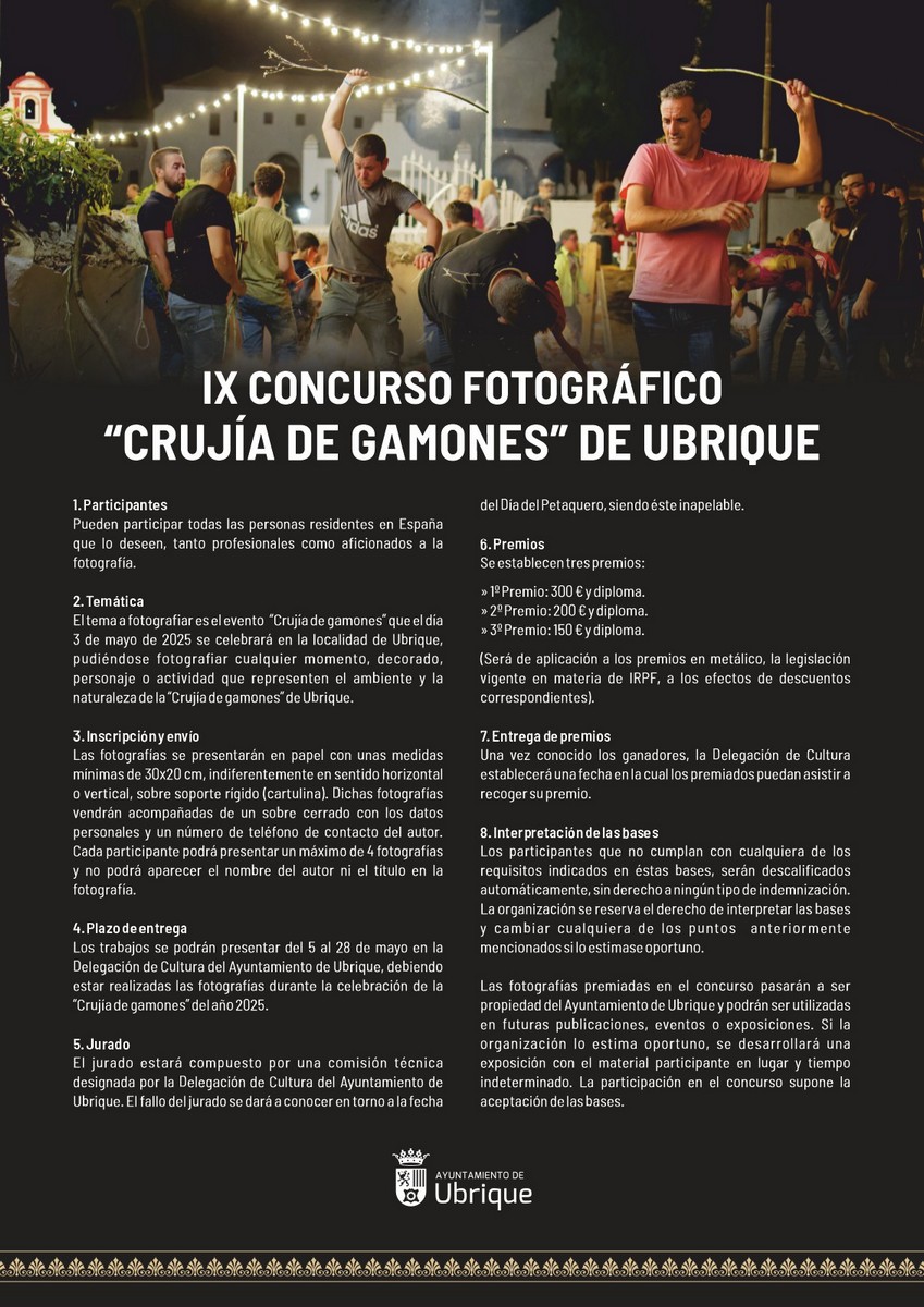 Cartel del concurso de fotografía.