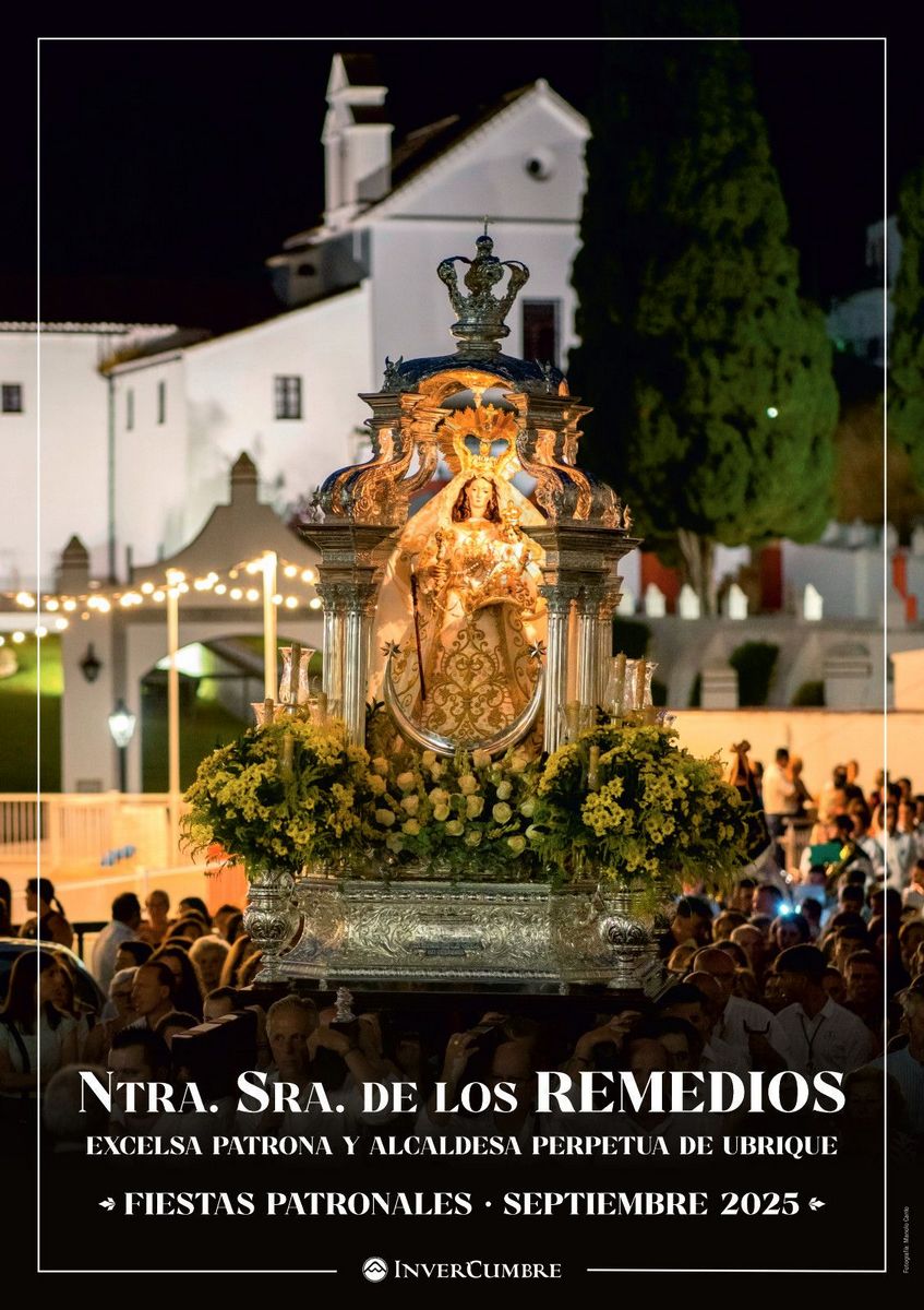 Cartel de la procesión de la imagen de la Virgen de los Remedios.
