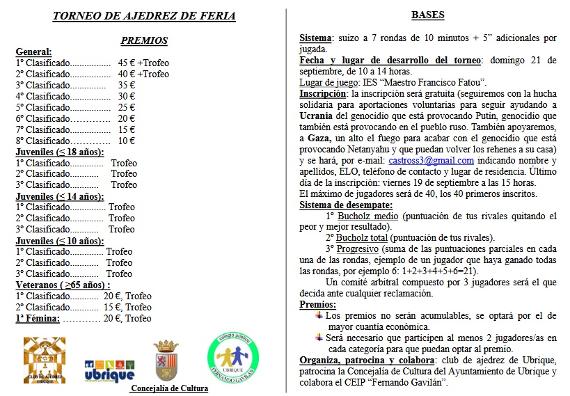 Premios y bases.