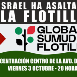 Concentración en la avenida de España contra el genocidio en Gaza