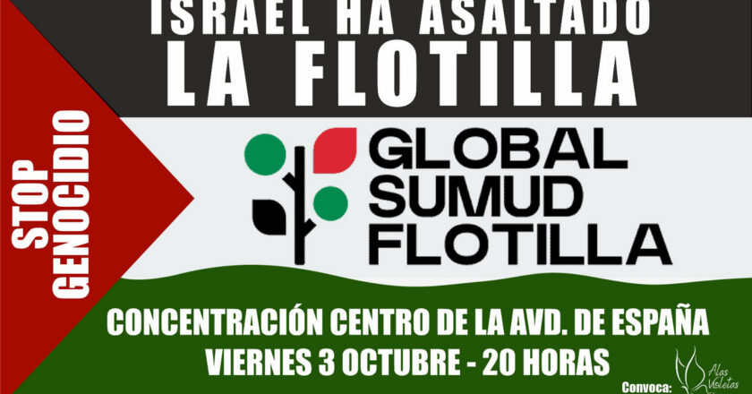 Concentración en la avenida de España contra el genocidio en Gaza