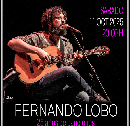 Fernando Lobo ofrece un concierto de 25 años de canciones en La Salita de Teatro