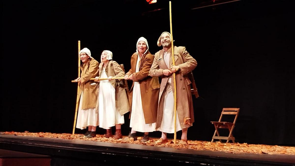 Puesta en escena de una enorme fuerza plástica.