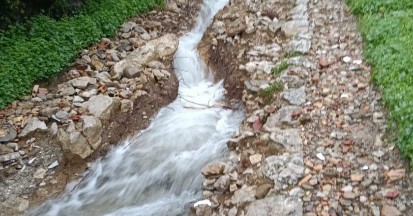 Dañada la calzada romana por el temporal