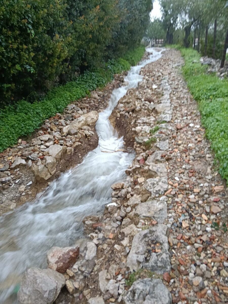Dañada la calzada romana por el temporal