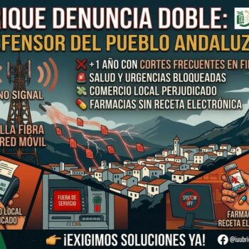 IU denuncia el «apagón digital» sufrido en Ubrique