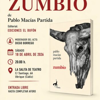 <i>Zumbío</i>: libro inspirado en una historia real de Prado del Rey, en La Salita de Teatro de Ubrique