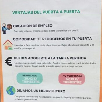 Las ventajas de la recogida de residuos puerta a puerta