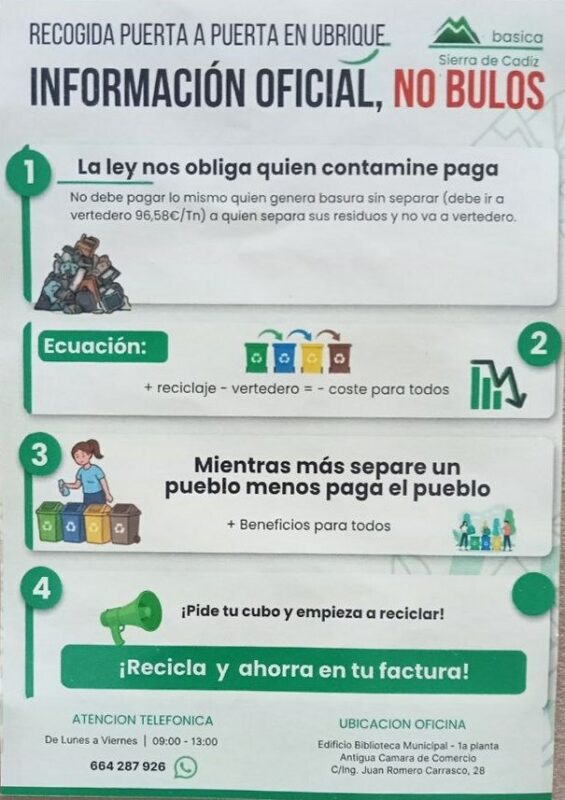 Octavilla sobre las ventajas del sistema "puerta a puerta".