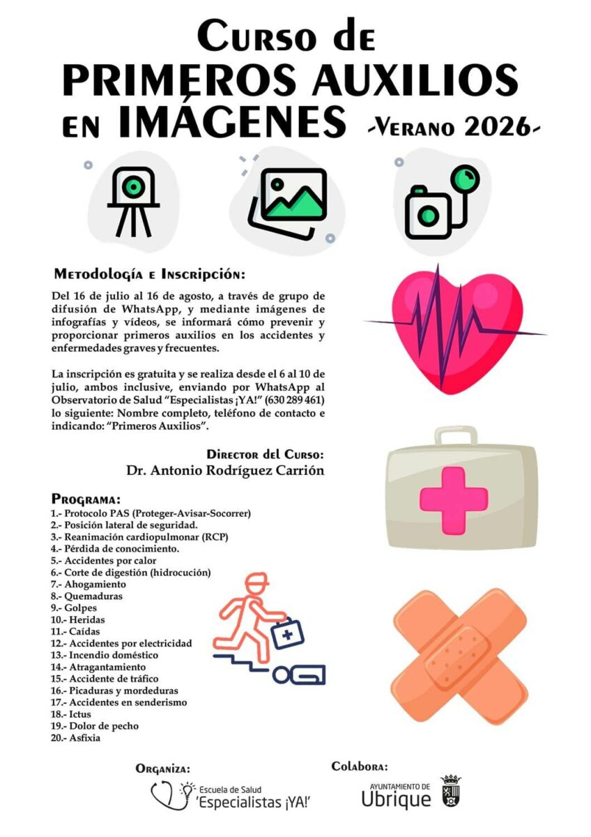 Curso de primeros auxilios en imágenes