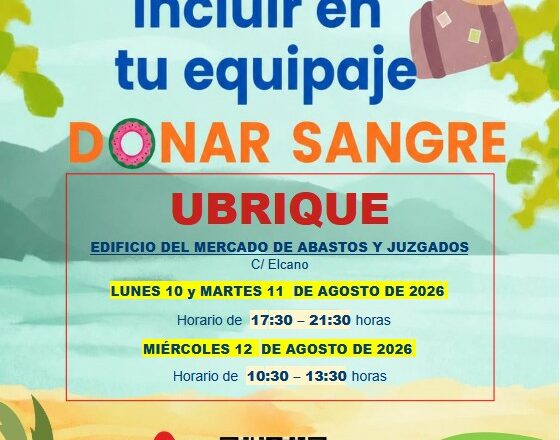 Llamada a la donación de sangre en verano