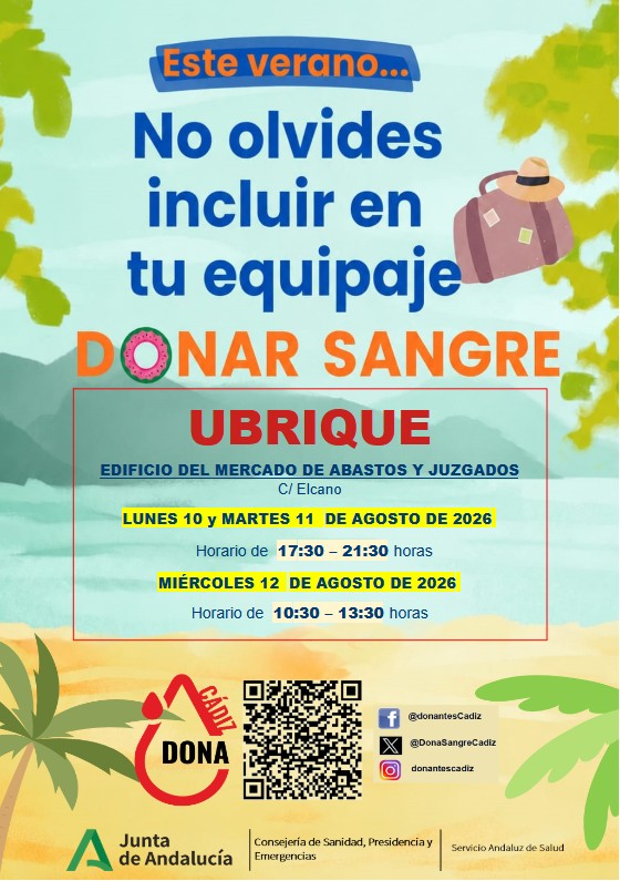 Cartel de la colecta de sangre.