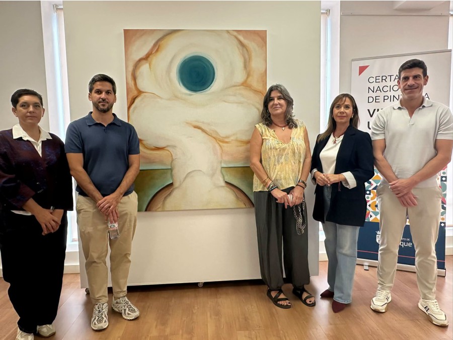 Cuadro expansivo, del jerezano Víctor González, obra ganadora del LXI Certamen Nacional del Pintura Villa de Ubrique