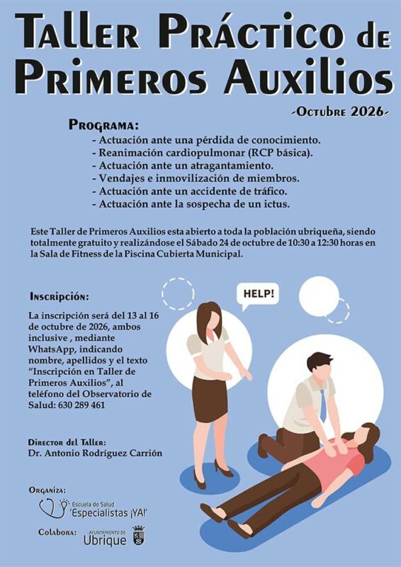 Cartel del taller.