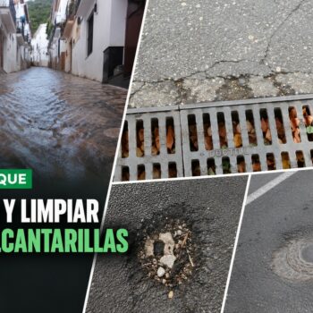 IU pide la apertura, inspección y limpieza de las alcantarillas tapadas tras el asfaltado