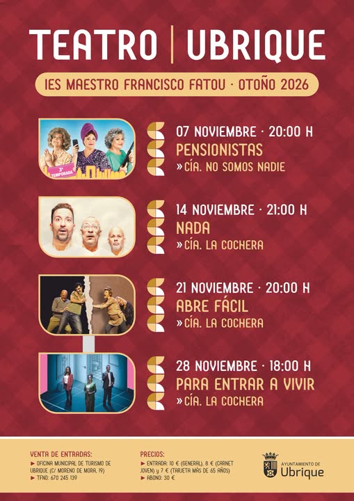 Cartel de la campaña de teatro.